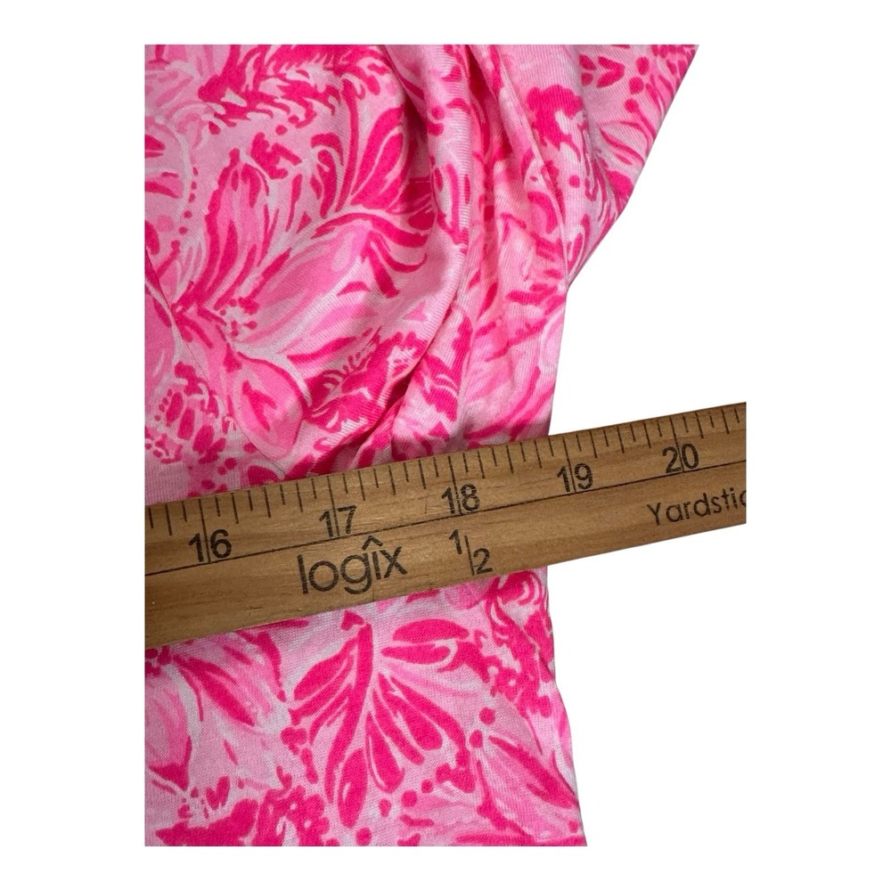 Lilly Pulitzer Pink Paradise Twirl Skirt Long Sleeve Dress Size Medium - Picture 10 of 12
